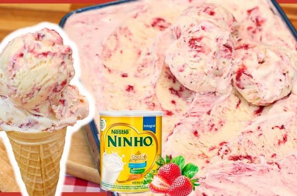 imagem exibidindo o Sorvete de Ninho com